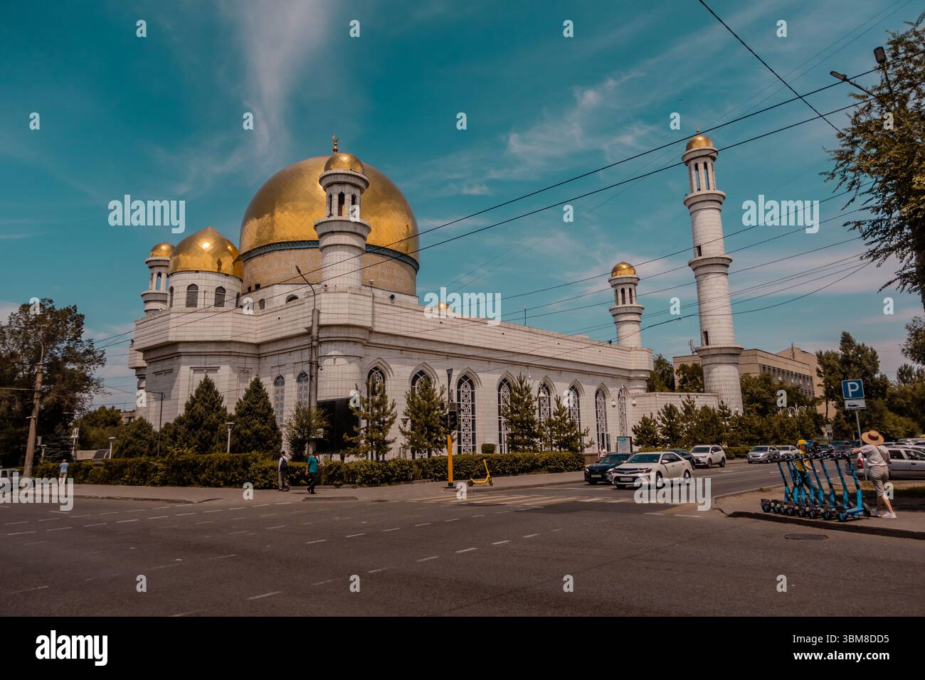 Almaty Zentralmoschee in Kasachstan Stockfoto
