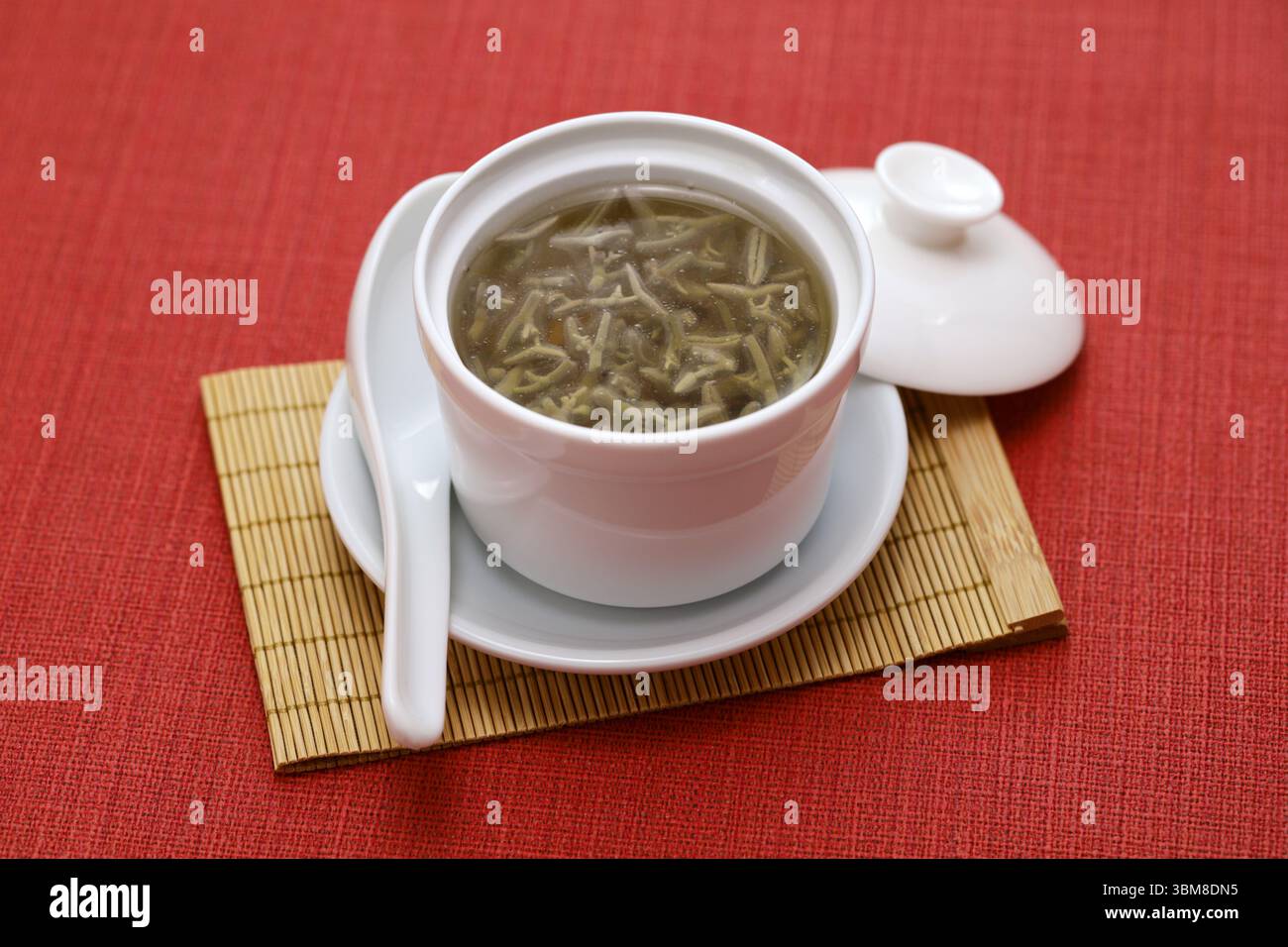 Watershield Suppe, chinesische Hangzhou Küche Stockfoto