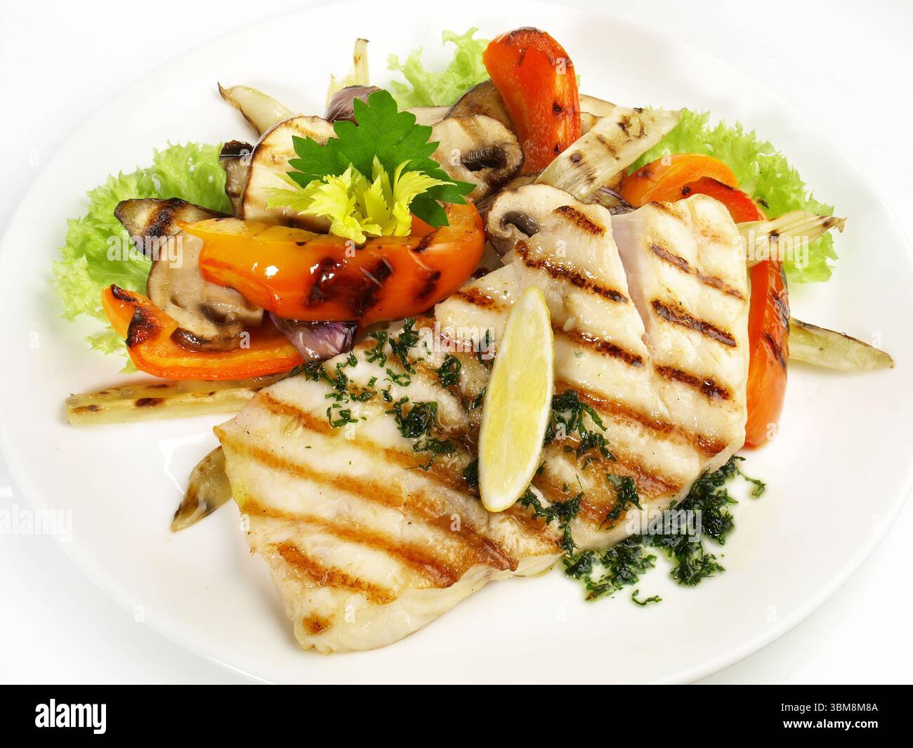 Nilbarsch aus dem Viktoriasee Stockfoto
