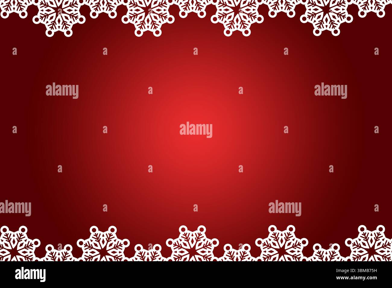 Weihnachten unter dem Motto Snow Flake frame Stockfoto