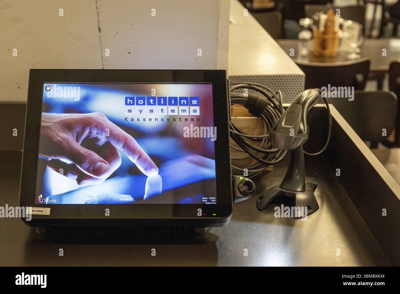 POS-System Hotline Catering Stockfoto