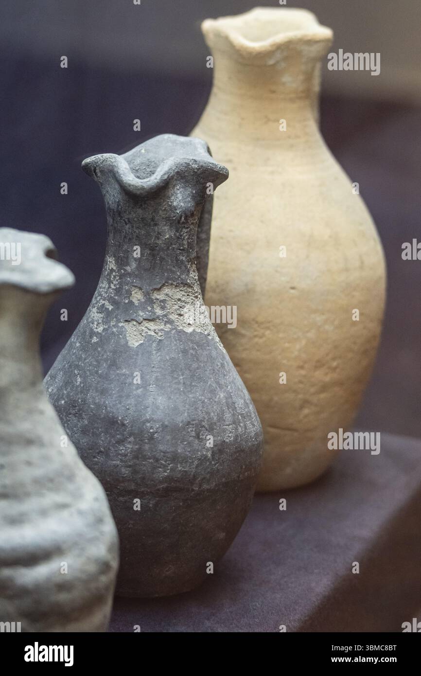 Trilobed Krug, Westgoth - frühmittelalterlich, Valladolid Museum, Kastilien und Leon, Spanien, Europa Stockfoto