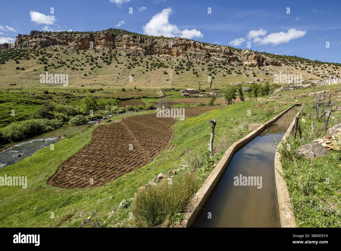 Traditionelle Kulturen, Ifran Nationalpark, Mittlerer Atlas, Marokko, Afrika Stockfoto