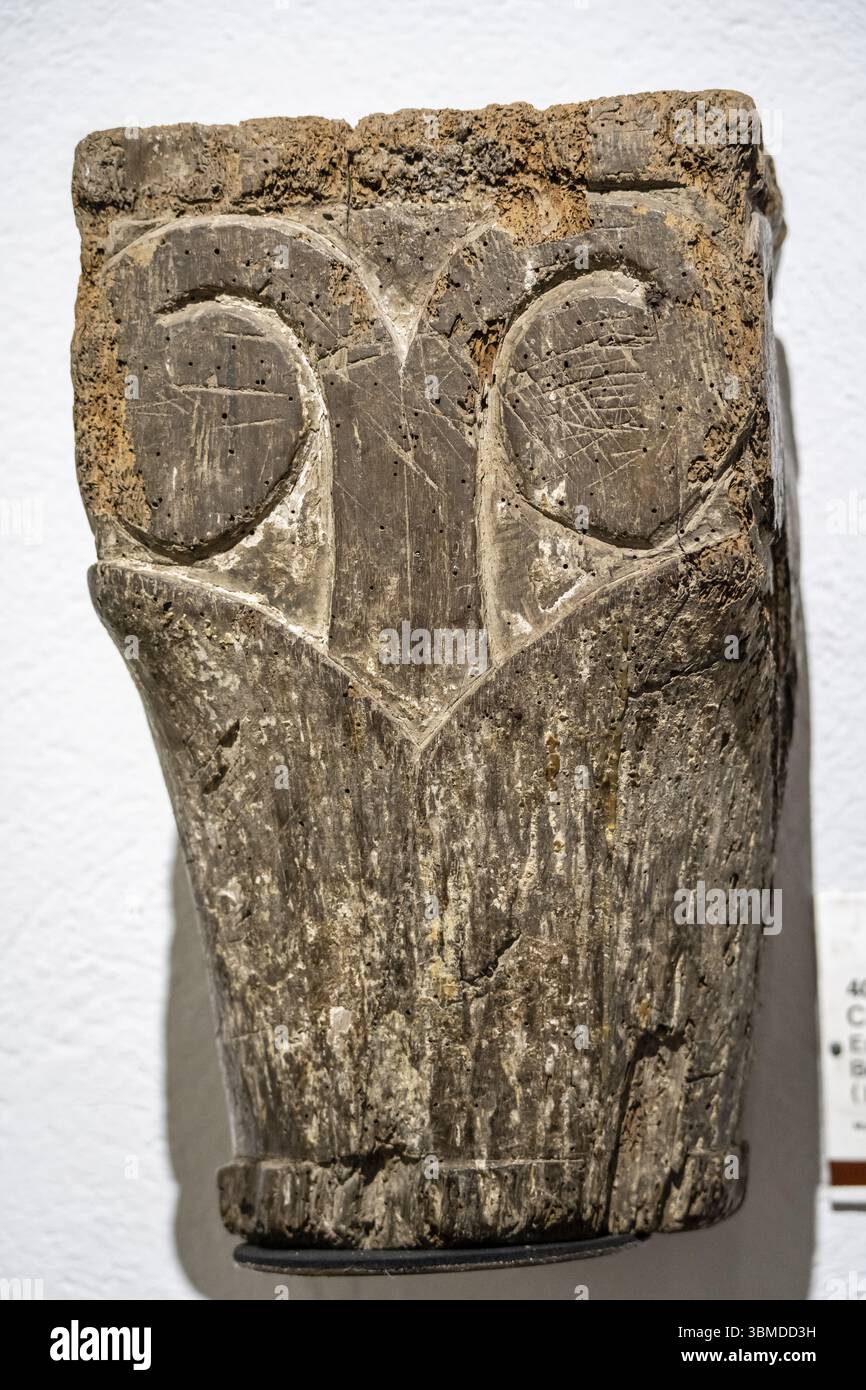 Capitell, die Pfarrkirche Beget, La garrotxa, Girona Kunstmuseum, Girona, Katalonien, Spanien, Europa Stockfoto