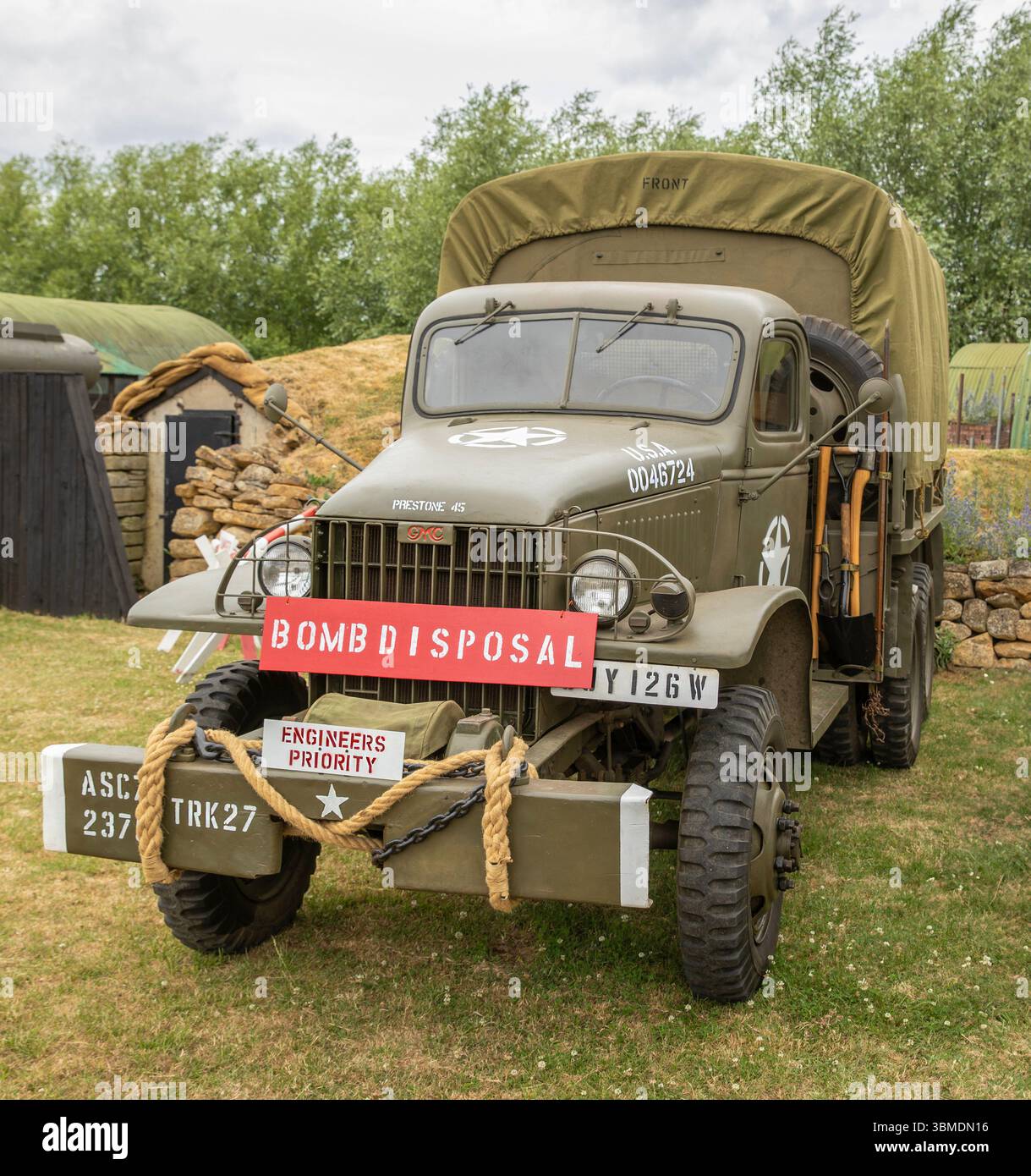 Kriegszeit im Vale Stockfoto
