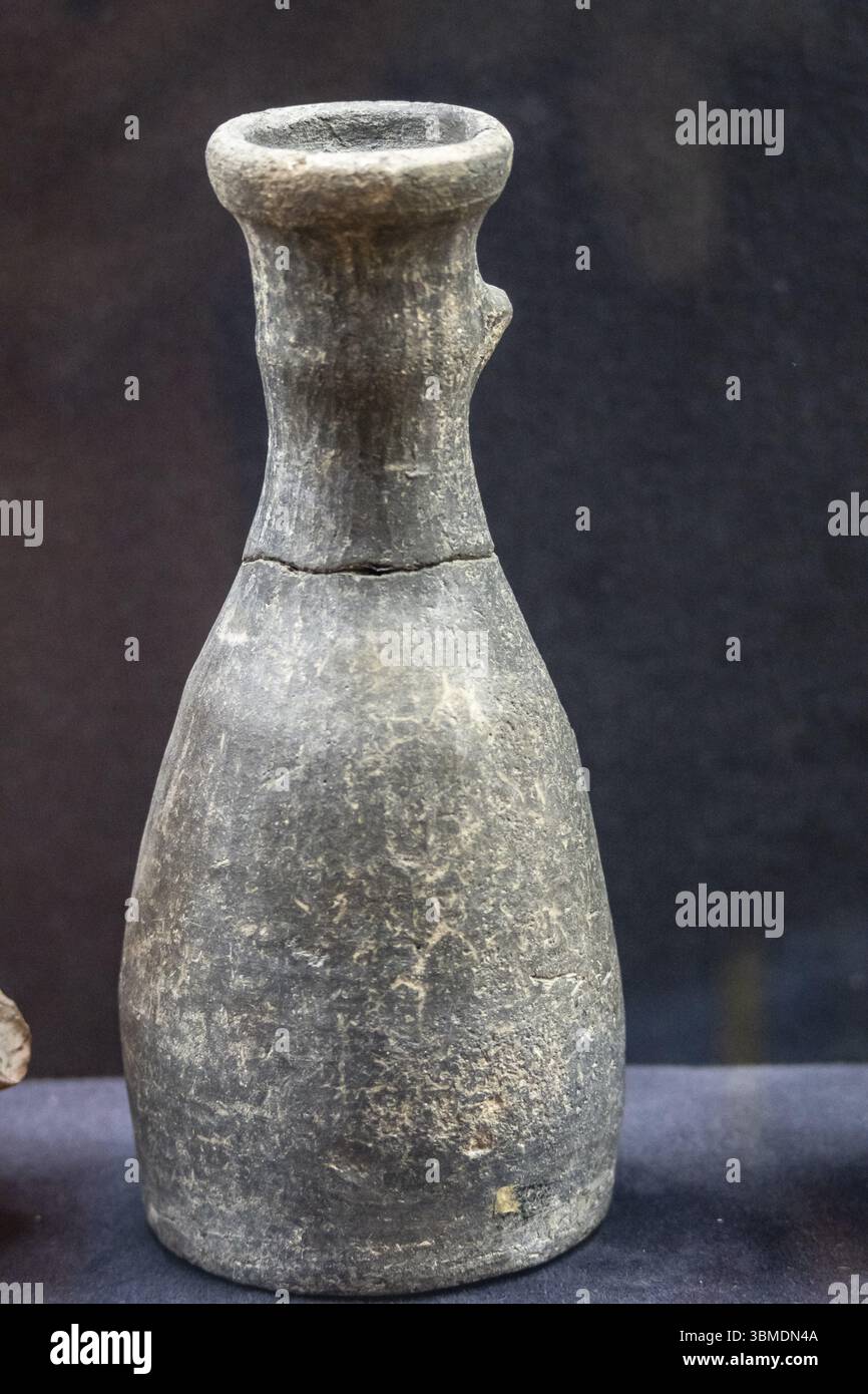Keramikkolben, Westgoten - frühmittelalterlich, Valladolid Museum, Kastilien und Leon, Spanien, Europa Stockfoto