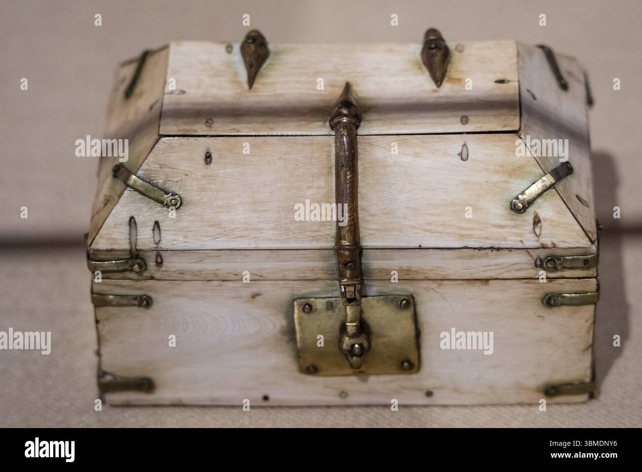 Arabische Schatulle, 11. Jahrhundert, Girona Kunstmuseum, Girona, Katalonien, Spanien, Europa Stockfoto