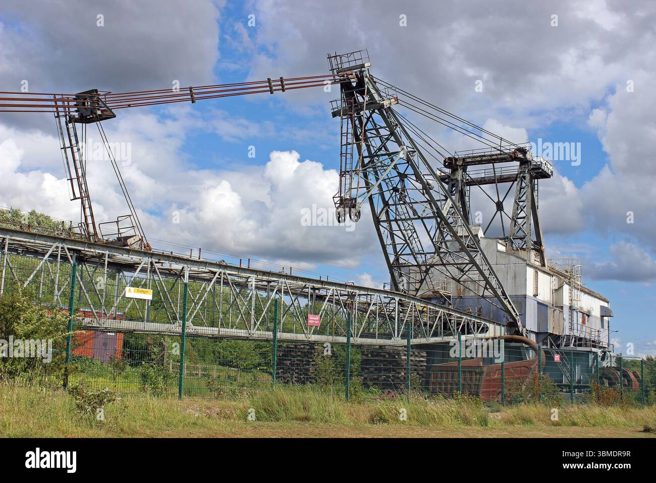 "Oddball", ein Bucyrus Erie BE 1150 Walking Dragline Excavator, der im Kohlebergbau von Untertasten/Flächen verwendet wurde. Stockfoto