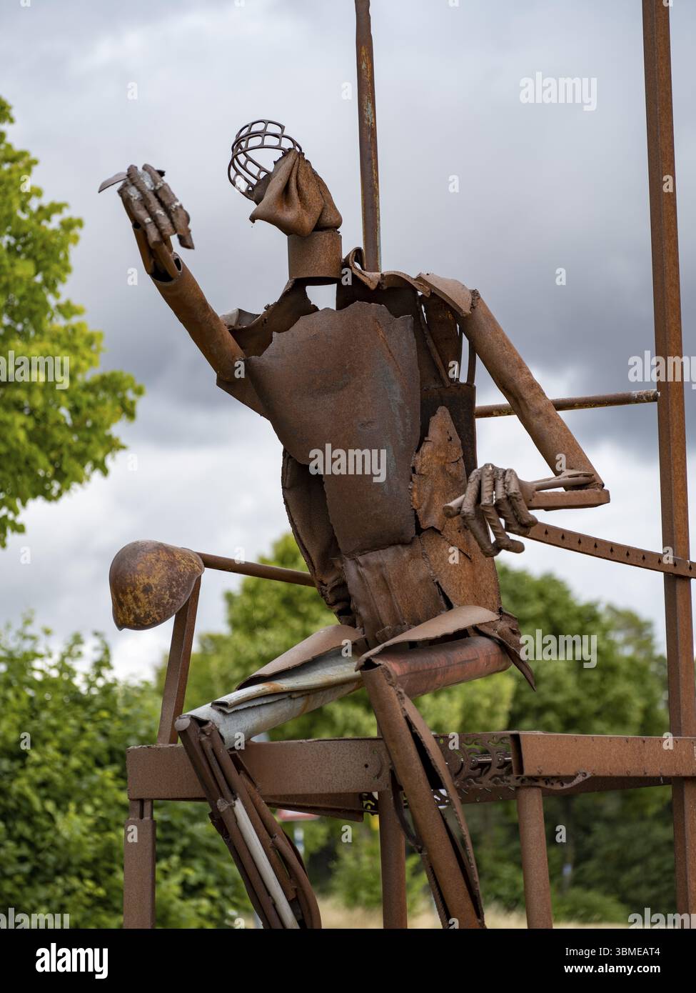 Weg der Hoffnung an der Gedenkstätte Point Alpha zwischen Geisa in Thüringen und Rasdorf in Hessen, der ehemaligen innerdeutschen Grenze. Das Kunstprojekt der Stockfoto