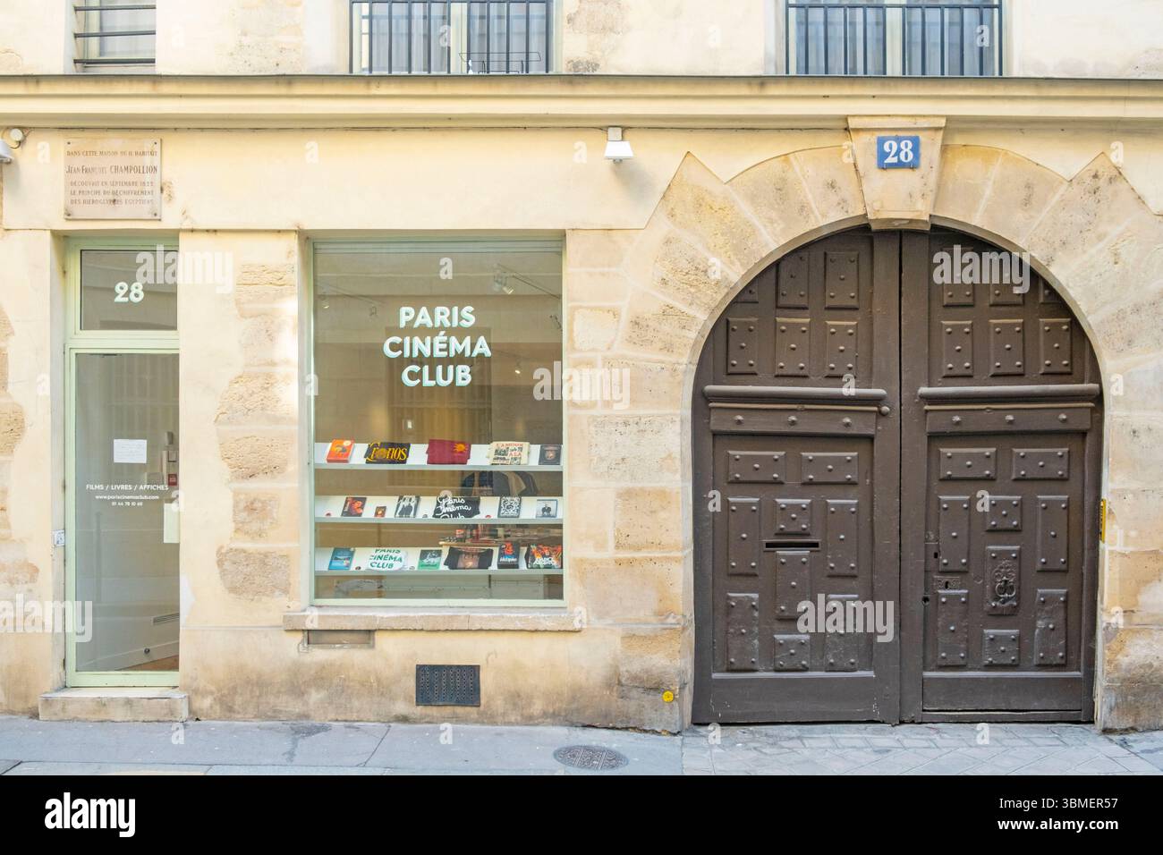 Frankreich, Paris, Jean Francois Champollion lebte in diesem Haus, Rue Mazarine Stockfoto