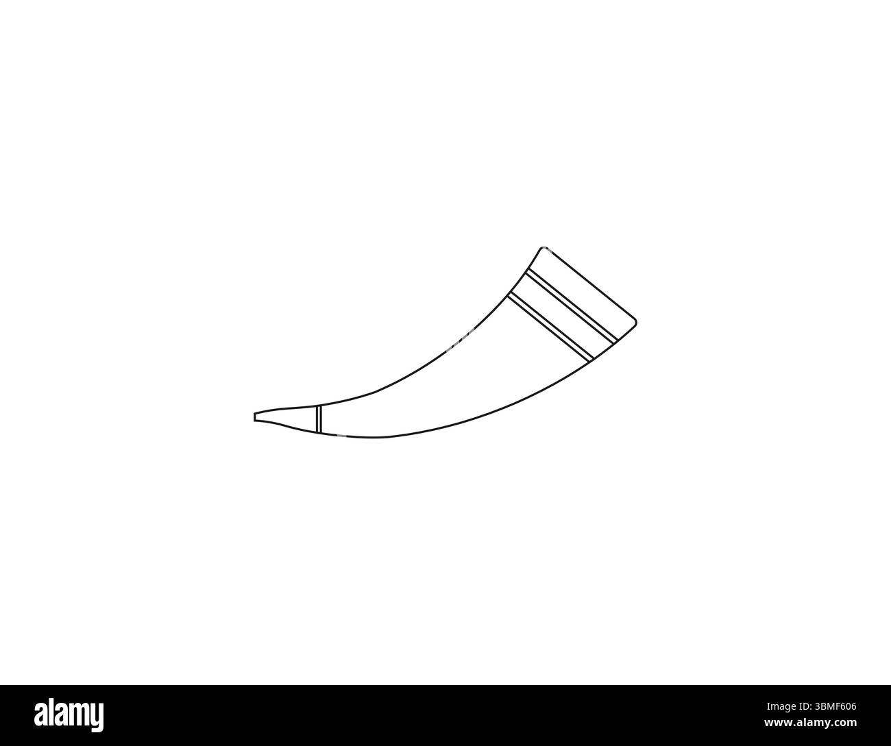 Trinkhorn, uralte Ikone. Vektorgrafik. Stock Vektor