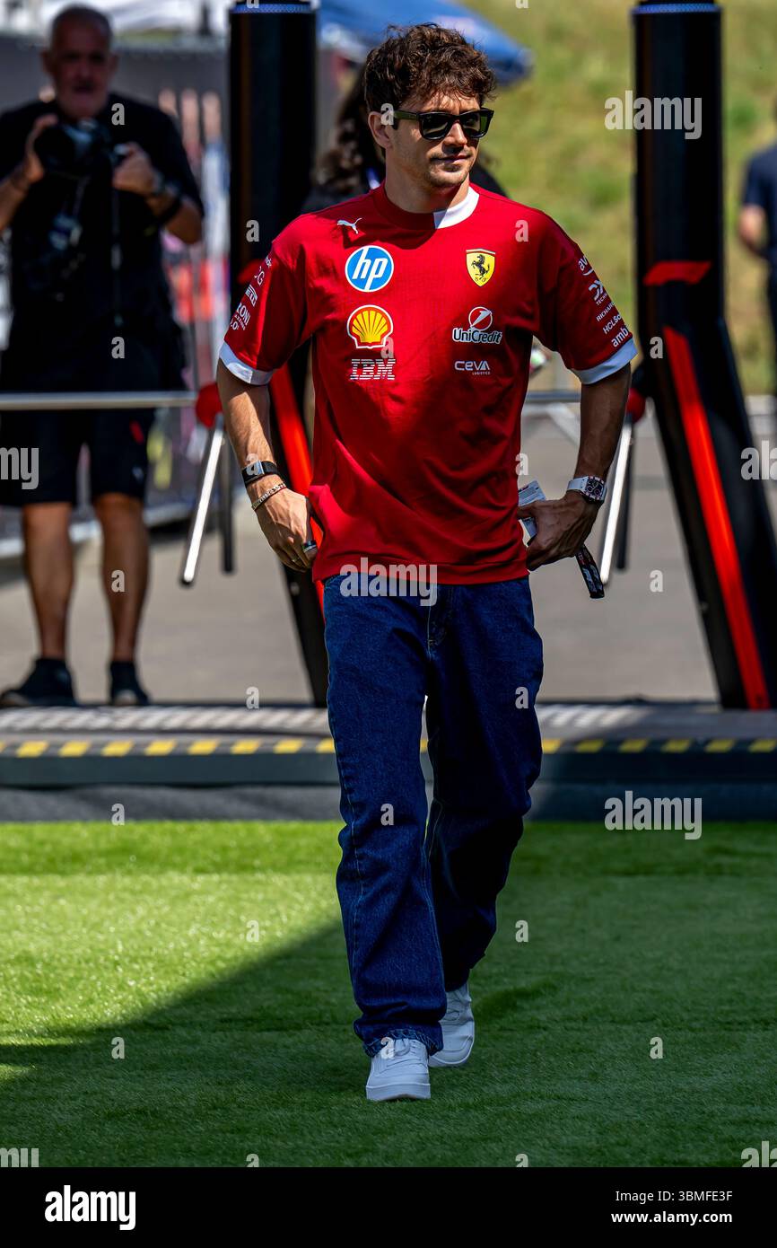 Spielberg, Österreich, 26. Juni 2025, Charles Leclerc, aus Monaco, tritt für Ferrari an. Der große Preis von Österreich 2025 The Build Up, der in Spielberg, Österreich stattfindet. Quelle: Michael Potts/Alamy Live News Stockfoto