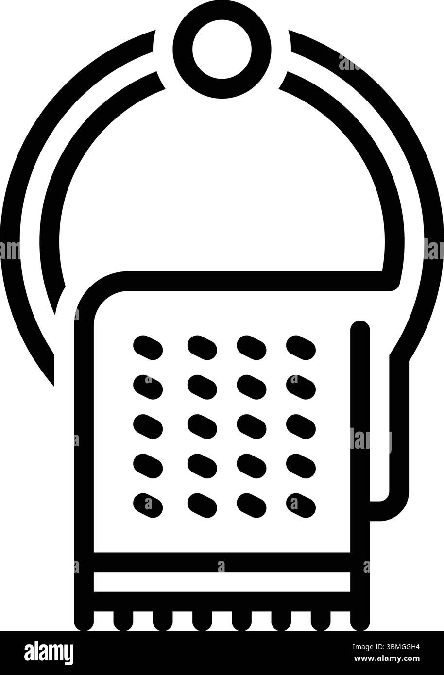 Symbol für Handtuch, Aufhänger Stock Vektor