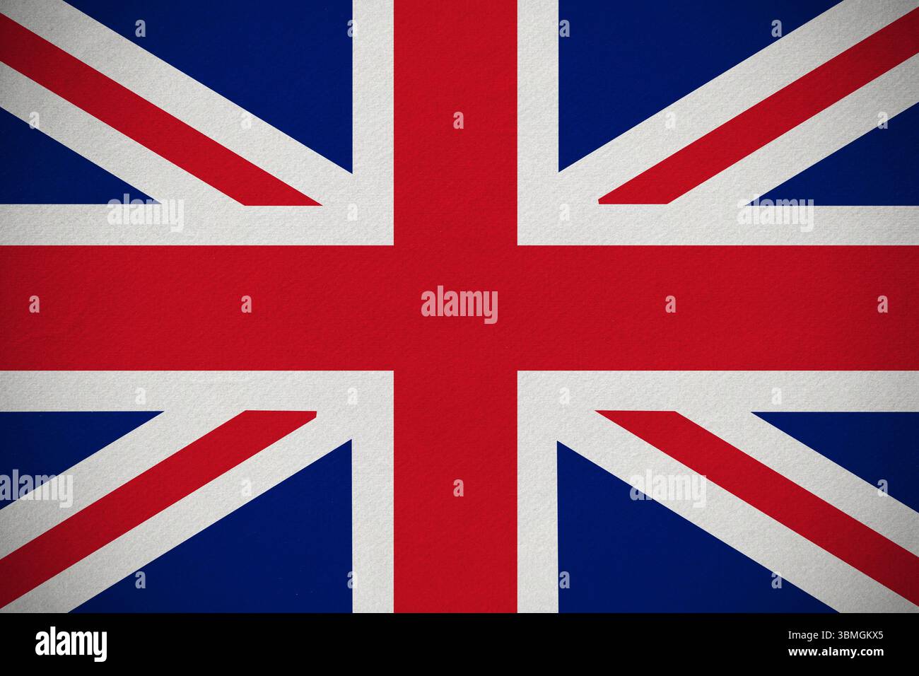 Nationalflagge großbritanniens Stockfoto