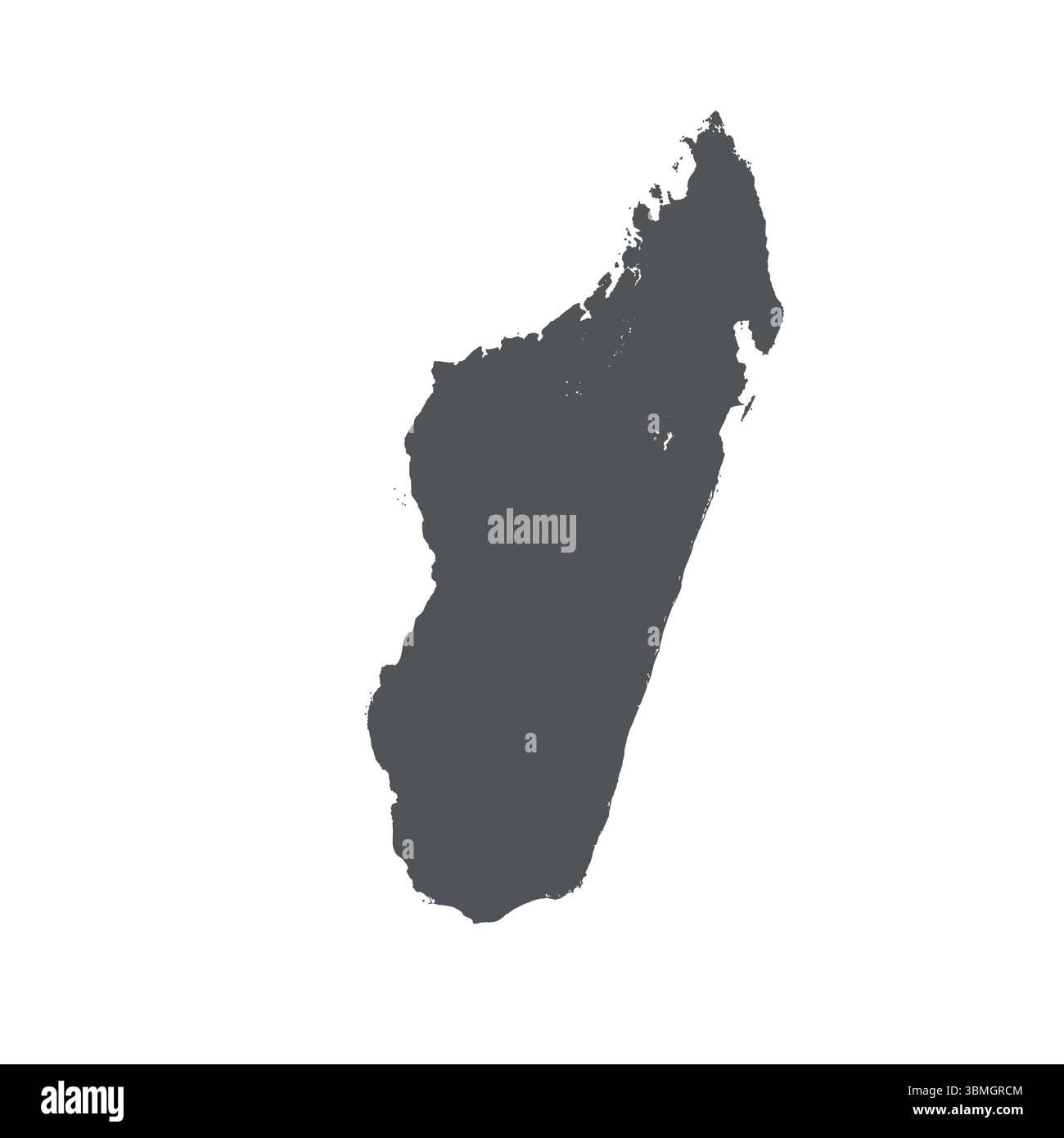 Karte von Madagasсar, Schildersilhouette. Weltkarte Globe. Vektorillustration isoliert auf weißem Hintergrund. Afrikanischer Kontinent Stock Vektor