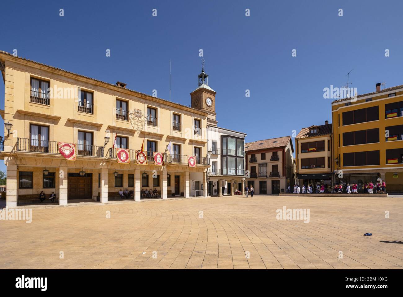 Rathaus, Almazan, Soria, autonome Gemeinde Castilla y Leon, Spanien, Europa Stockfoto