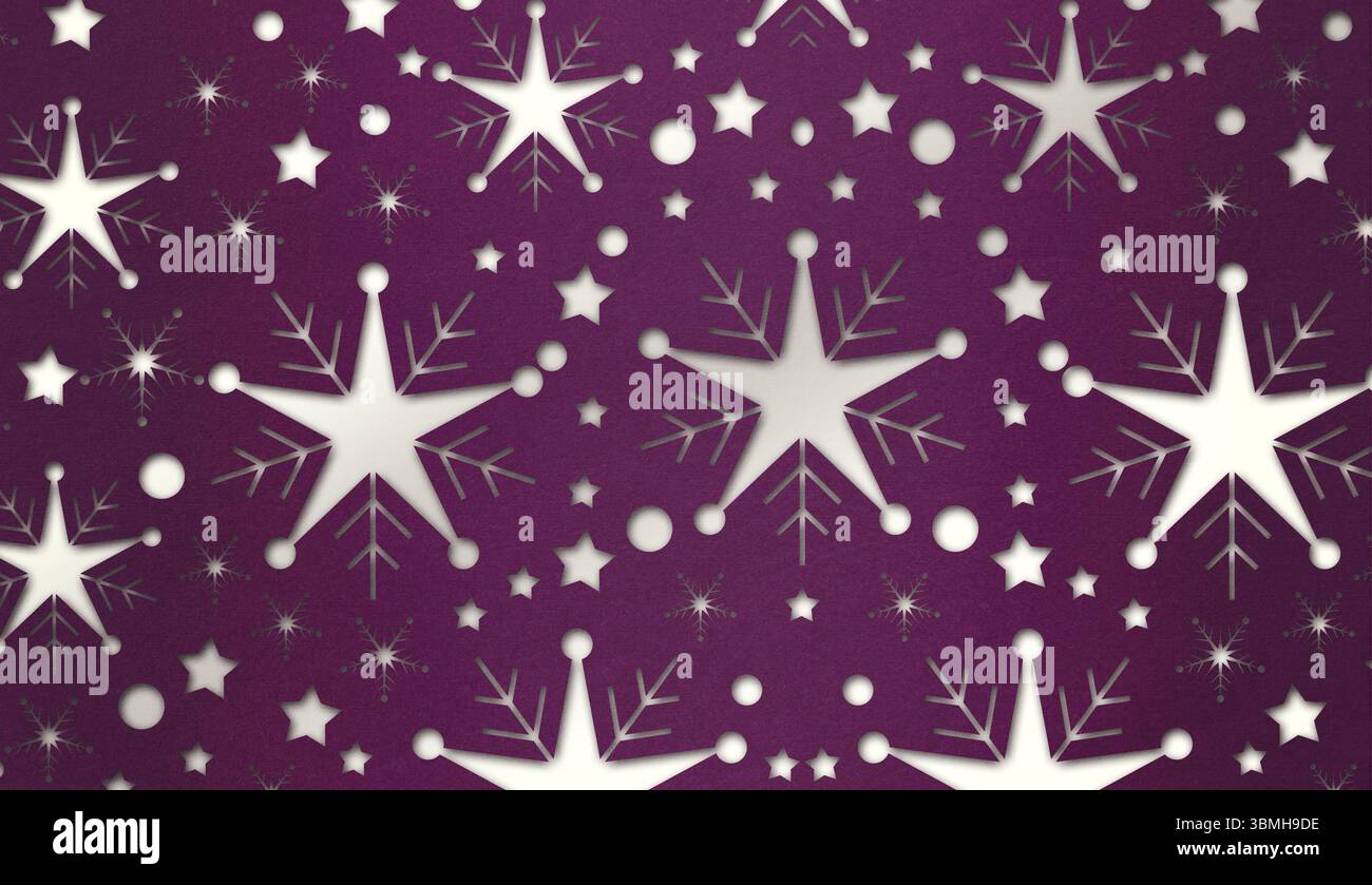 Schneeflocken-Tapetenmuster Stockfoto