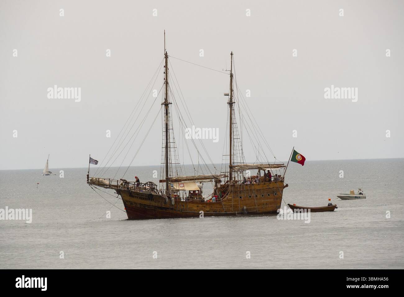 Galeone auf dem Meer, touristischen Schiff Stockfoto