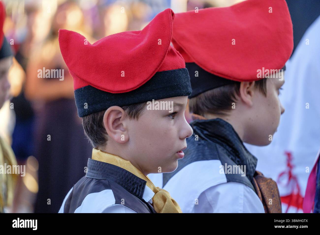Traditioneller Country Dance Ball Seiten, typischer ibizanischer Tanz, Portinax, Ibiza, Balearen Inseln, Spanien, Europa Stockfoto