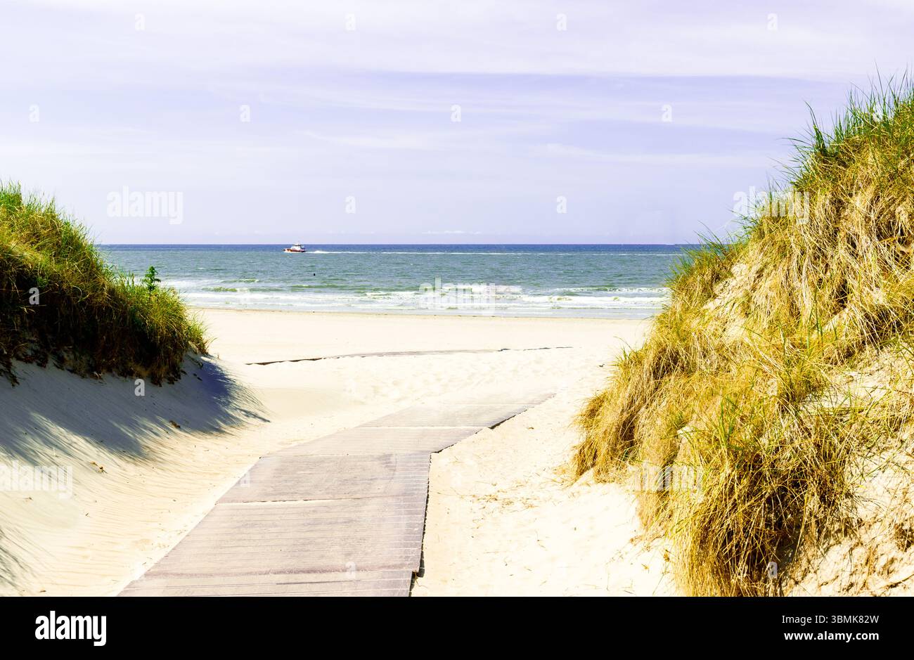 Dünenweg zum Norderney Beach Stockfoto