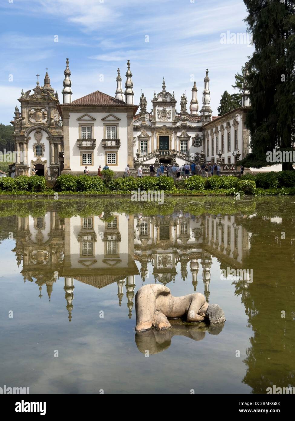 Mateus Vila Real Palace, im Norden Portugals - Smartphone-aufgenommenes Stockfoto
