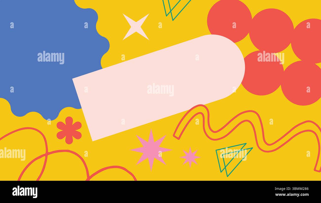 Lustiger geometrischer Hintergrund Stock Vektor