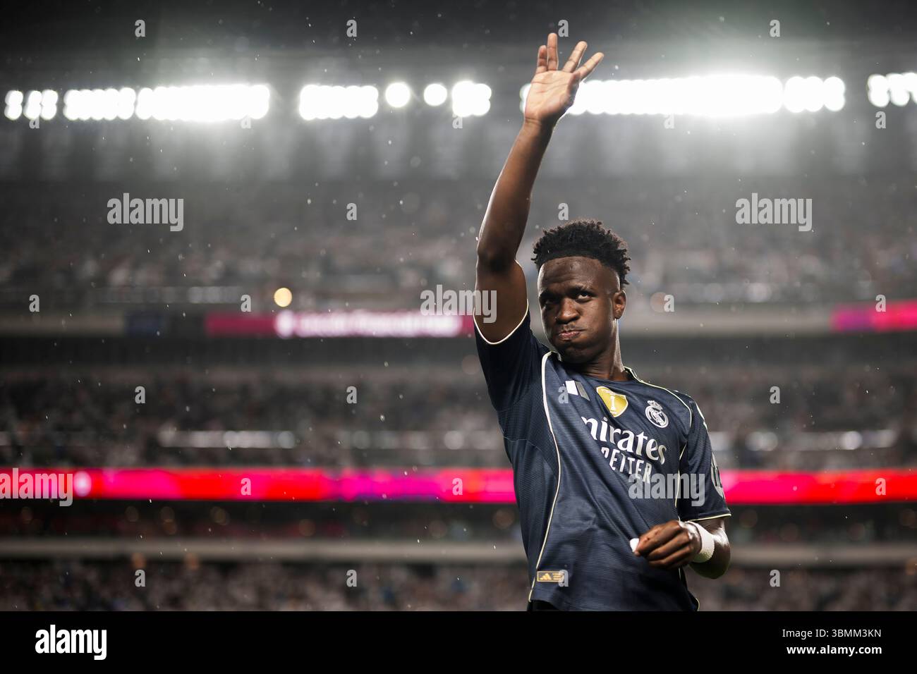 Vinicius Junior von Real Madrid CF vor dem Fußball-Spiel der FIFA Club-Weltmeisterschaft zwischen RB Salzburg und Real Madrid CF. Stockfoto