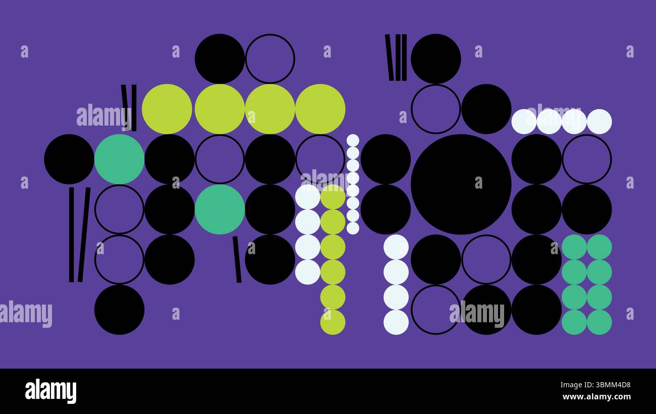 Kreisförmiger abstrakter Kunsthintergrund Stock Vektor
