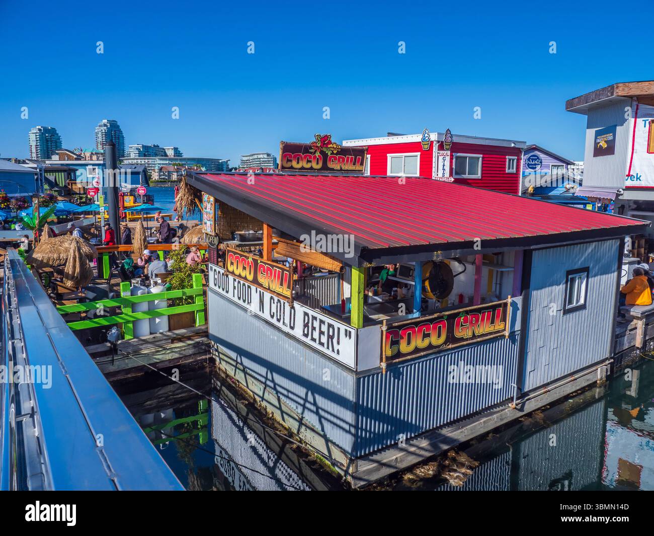 Fishermans Wharf, Victoria, Britisch-Kolumbien, Kanada. Stockfoto