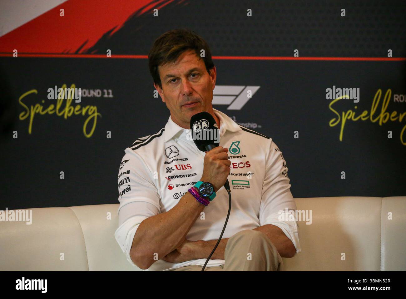 Toto Wolff (AUT) - Mercedes F1 Team Principal während Formel 1 MSC Cruises Austrian Grand Prix 2025, Spielberg, Österreich, vom 26. Bis 29. Juni - Runde 11 von 24 von 2025 F1 World Championship Stockfoto
