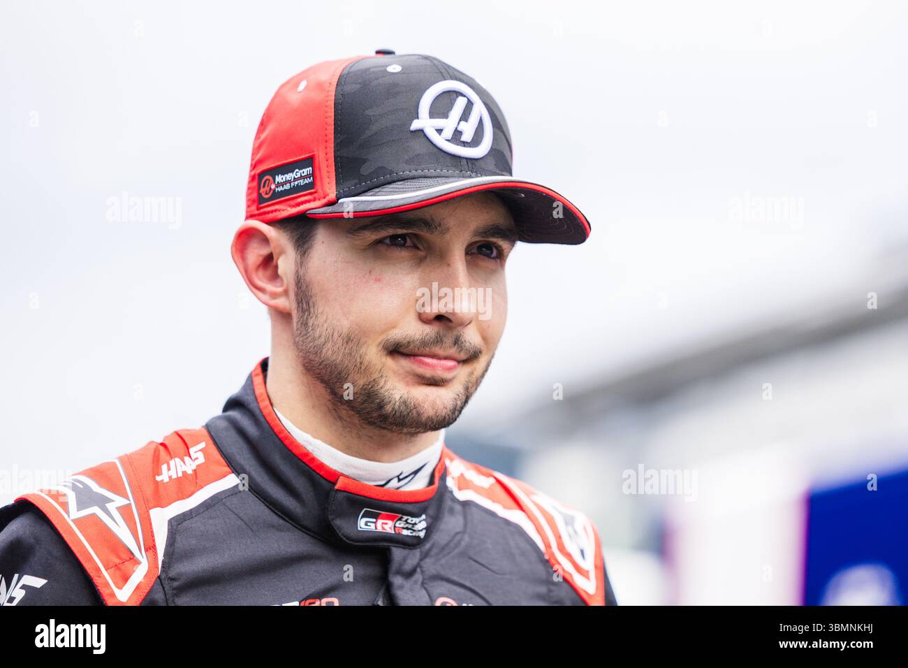 Esteban Ocon aus Frankreich und das MoneyGram Haas F1-Team werden während des Formel-1-Formel-1-Grand-Prix im Free Practice 2 auf dem Red Bull Ring gesehen (Foto: Jay Hirano / SOPA Images/SIPA USA) Stockfoto