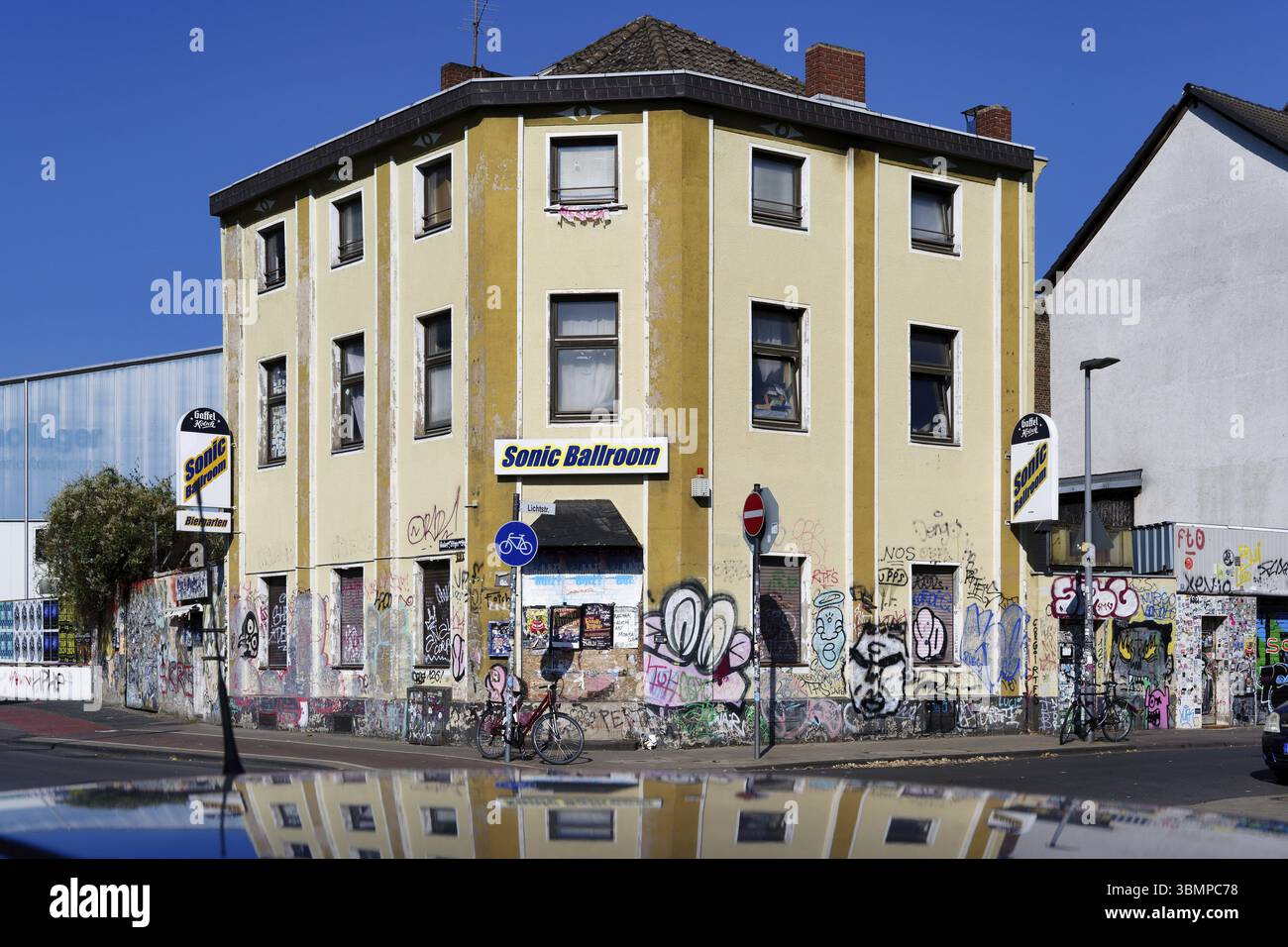 Köln, 21. September 2024: Bau des legendären Punk- und Rockclubs Sonic Ballroom in köln ehrenfeld, Europa Stockfoto