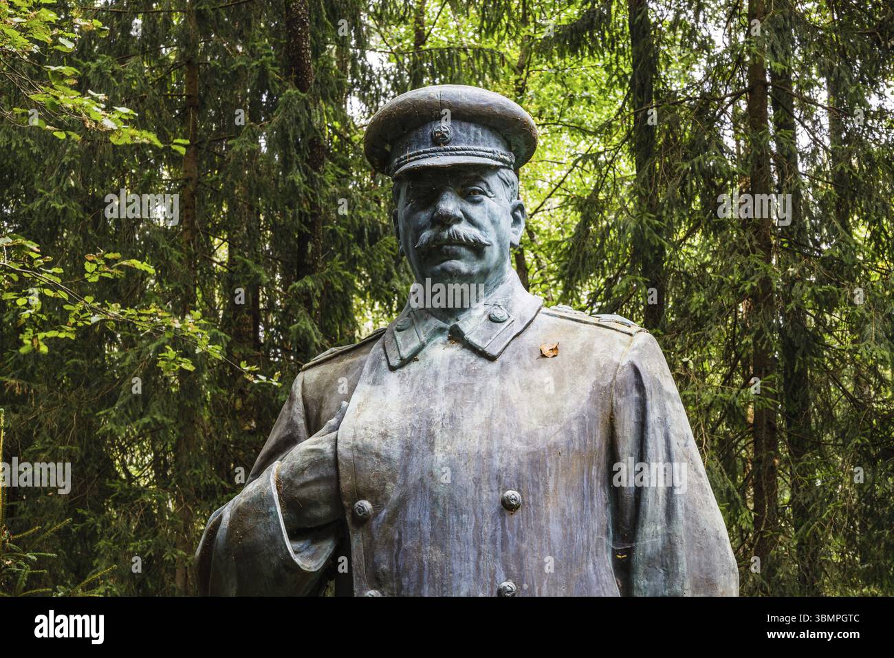 Denkmal von Stalin, sowjetischer politischer Führer. Druskininkai, Litauen, 12. September 2022, Europa Stockfoto