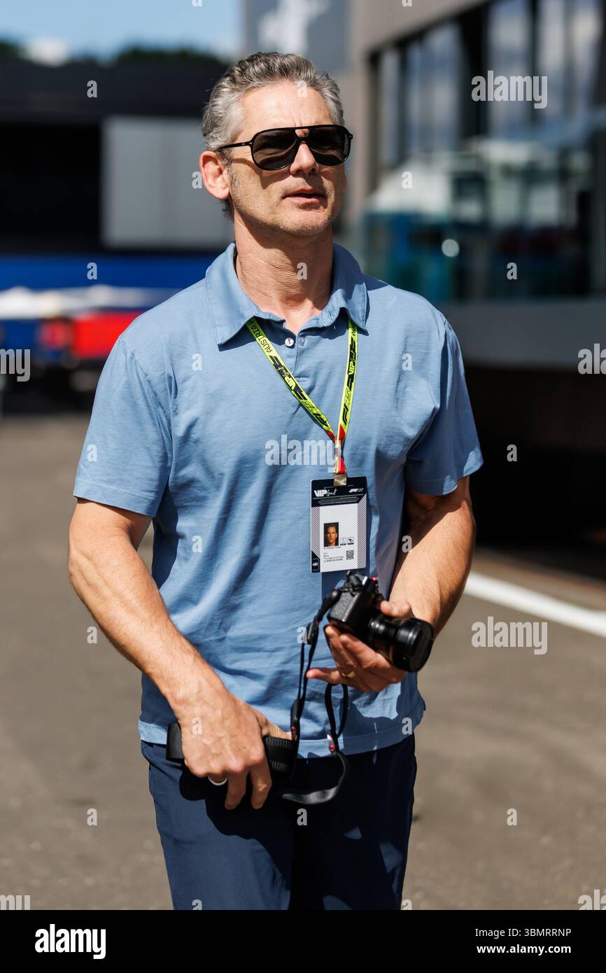 Eric Bana (Schauspieler), großer Preis von Oesterreich, Motorsport, Formel 1, Saison 2025, 28.06.2025 Foto: Eibner-Pressefoto/Alexander Neis Stockfoto