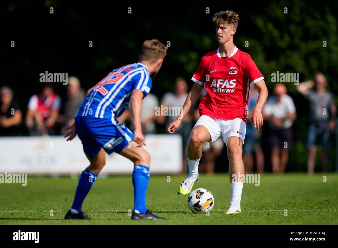 Dirkshorn, Niederlande. Juni 2025. DIRKSHORN, 28.06.2025, V.V. Dirkshorn, Saison 2025/2026, niederländischer Eredivisie Football, Spiel vor der Saison, AZ - Kilmarnock FC, AZ Spieler Dave Kwakman Credit: Pro Shots/Alamy Live News Stockfoto