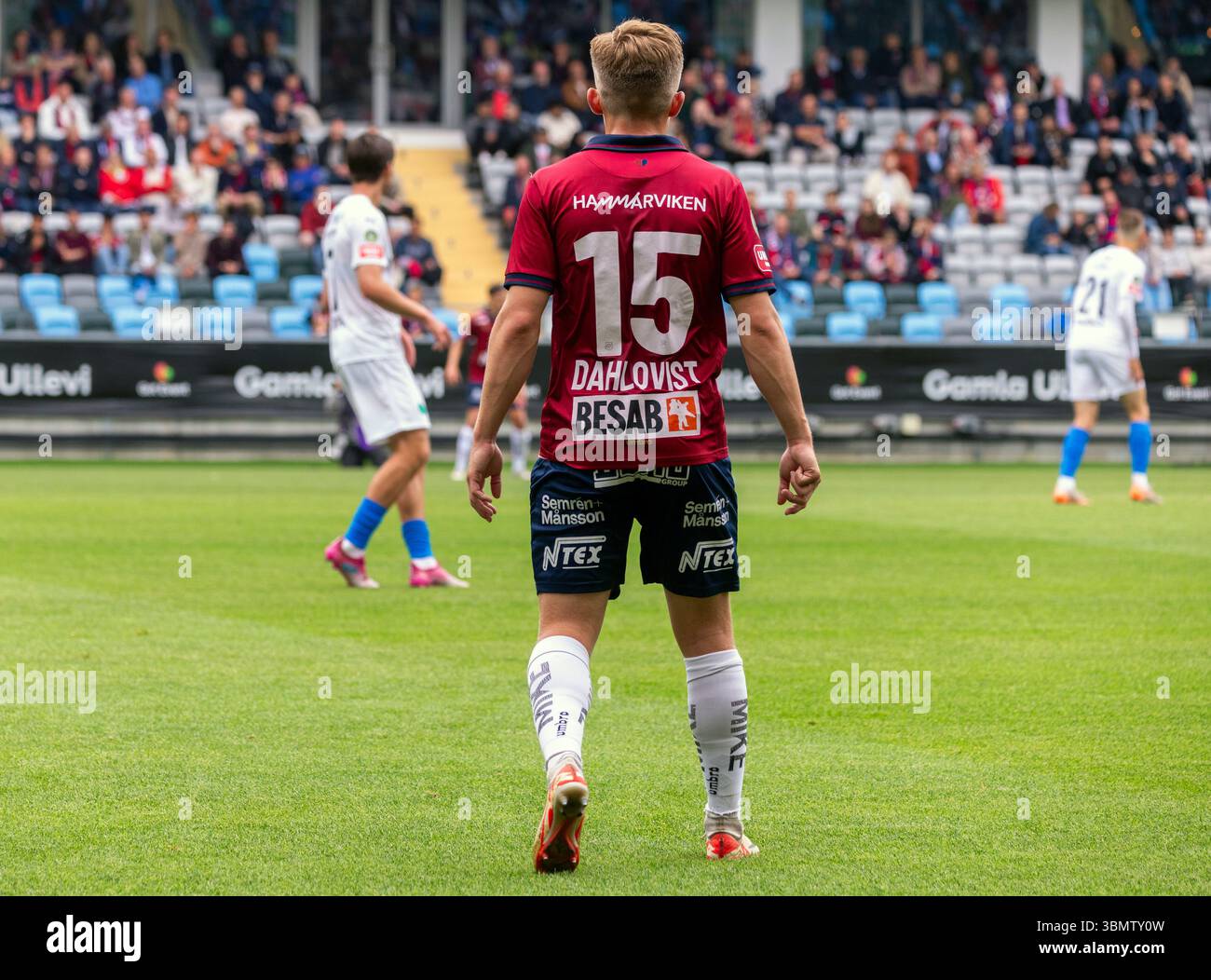 Göteborg, Schweden. Juni 2025. Moment in der ersten Hälfte des Spiels zwischen Orgryte IS und Helsingborgs, WENN in Superettan bei Gamla Ullevi. Quelle: Per Ljung/Alamy Live News Stockfoto