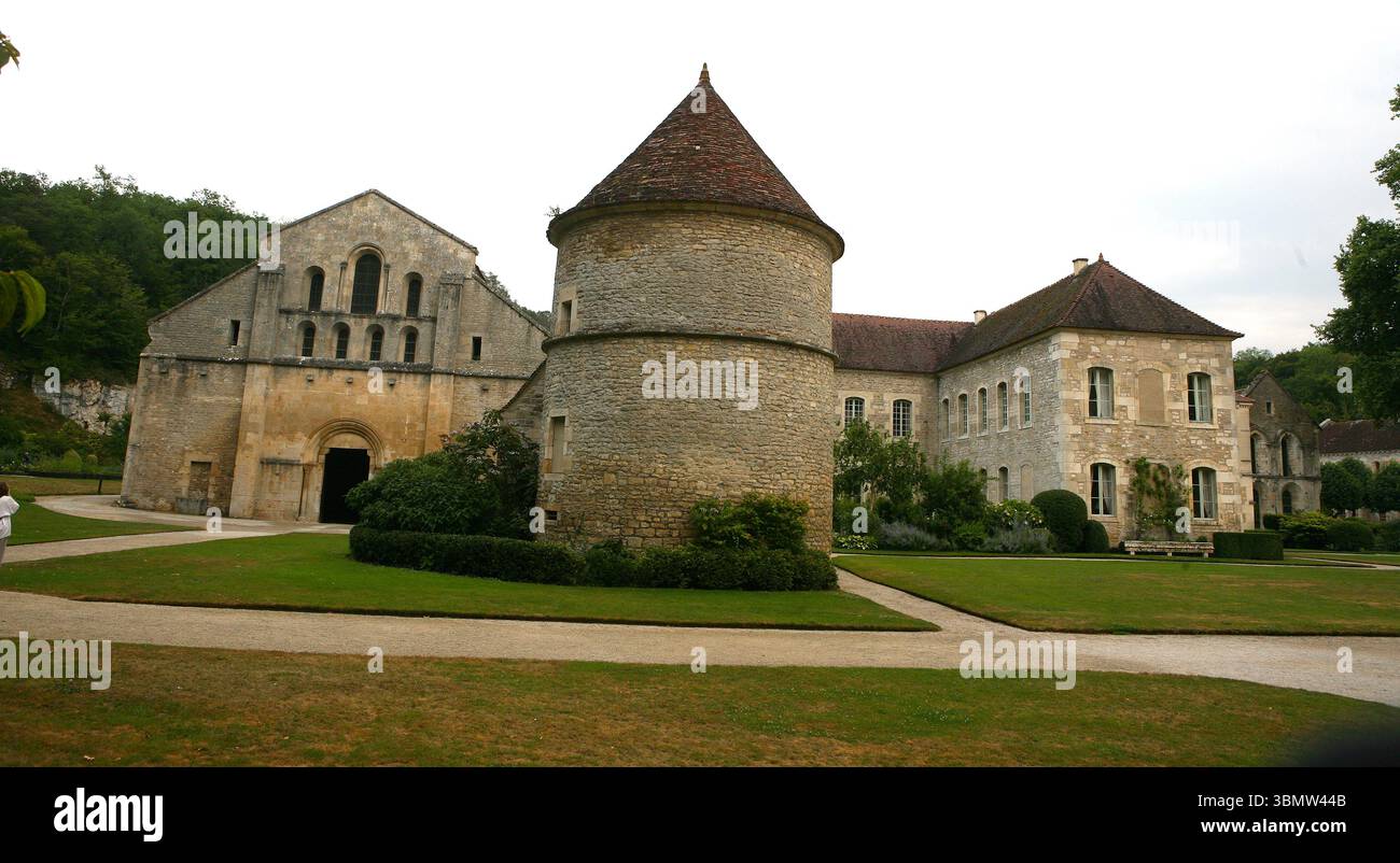 Abtei von Fontenay Marmagne Frankreich Stockfoto