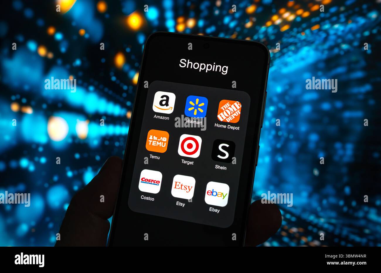 Modernes Online-Shopping auf jedem Gerät Stockfoto