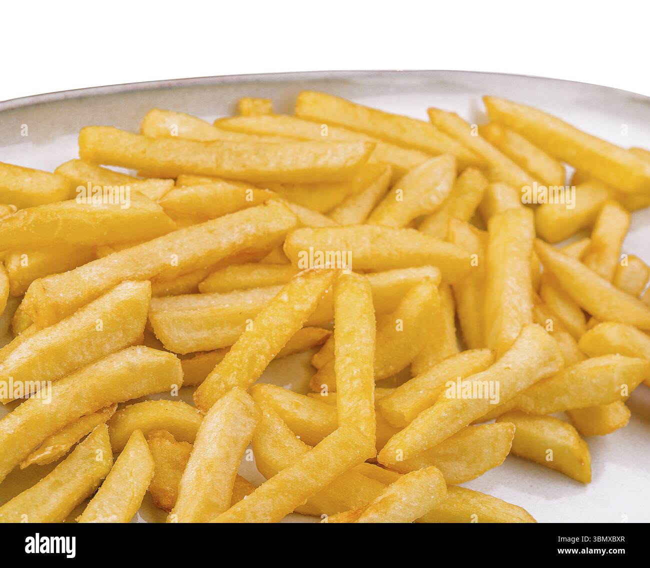Stillleben, knusprige Pommes frites, die man essen kann Stockfoto