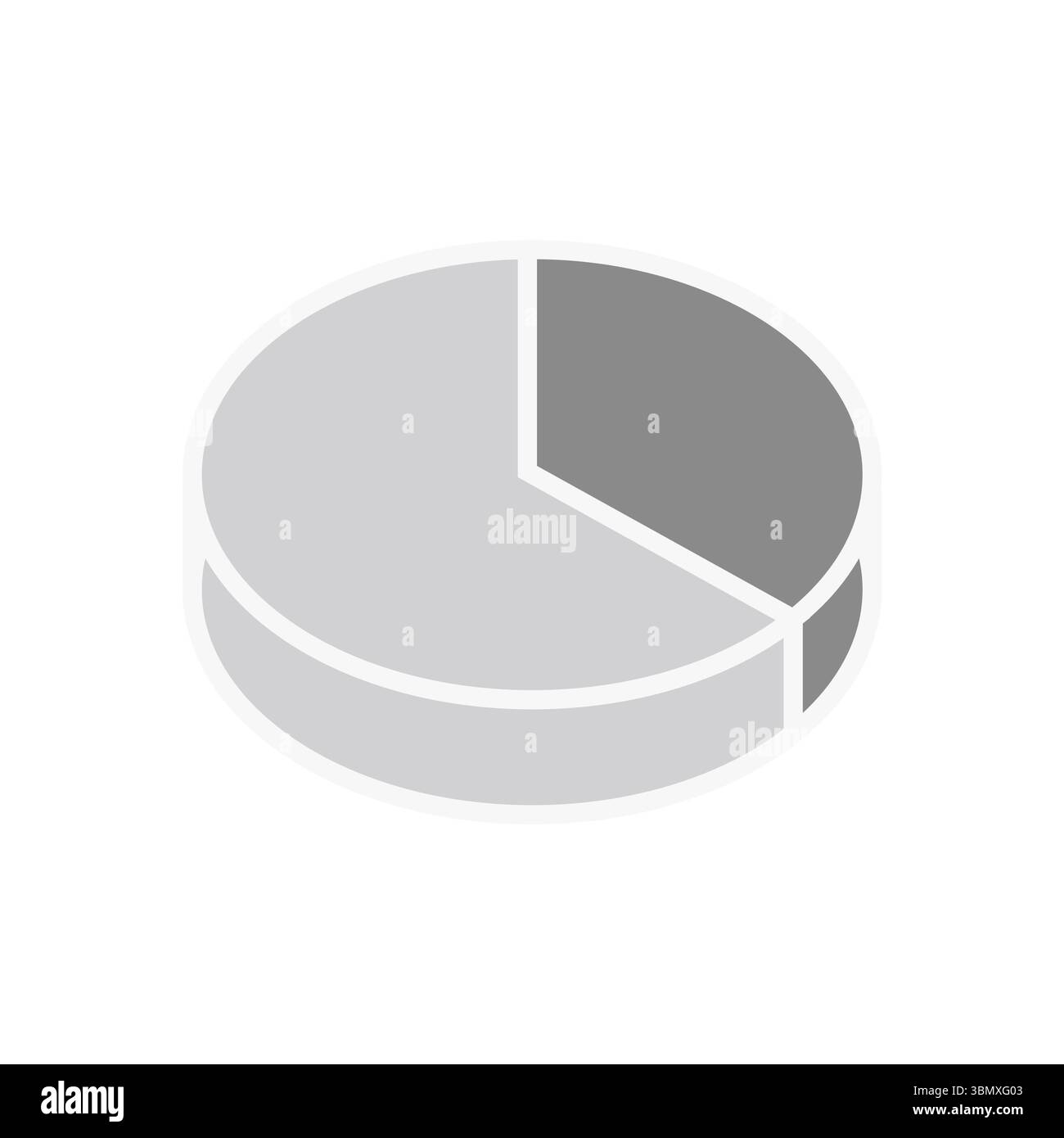 Digitales Composite aus Tortendiagramm Stockfoto