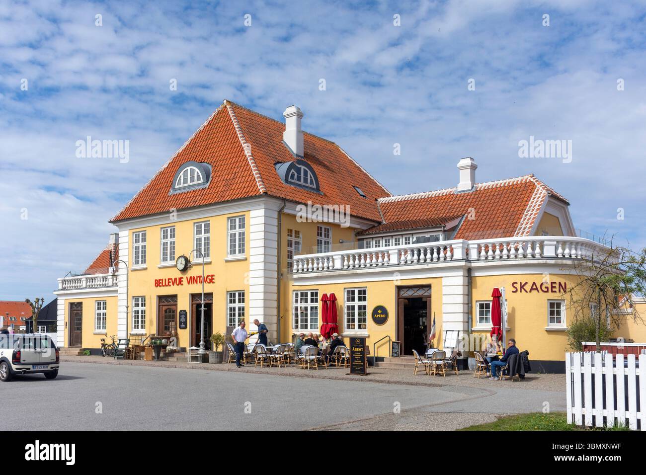 Bahnhof Skagen, Sankt Laurentii Vej, Skagen, Region Nordjütland, Denmarkb Stockfoto