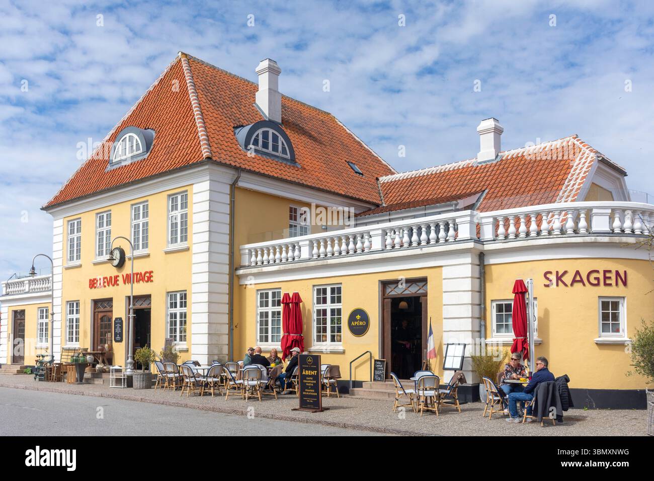 Bahnhof Skagen, Sankt Laurentii Vej, Skagen, Region Nordjütland, Denmarkb Stockfoto