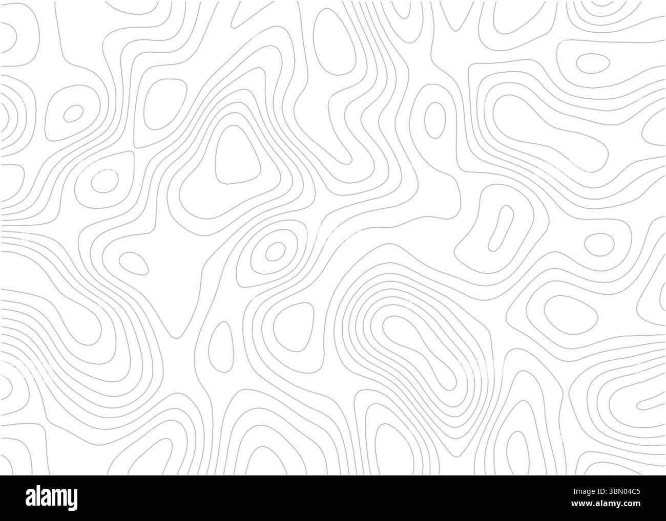 Abstrakte topografische Karte Illustrationsportrait Stock Vektor