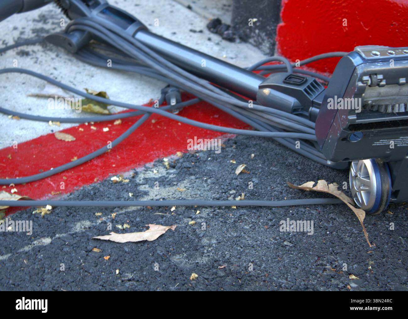 Staubsauger für Müll Stockfoto