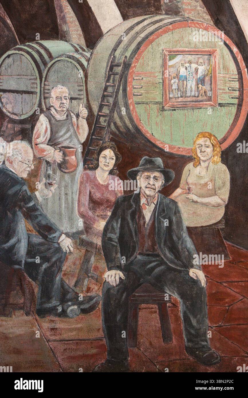 FRANKREICH. CORSE-DU-SUD (2A) WEINBERG DER DOMAINE DU COMTE PERALDI Stockfoto