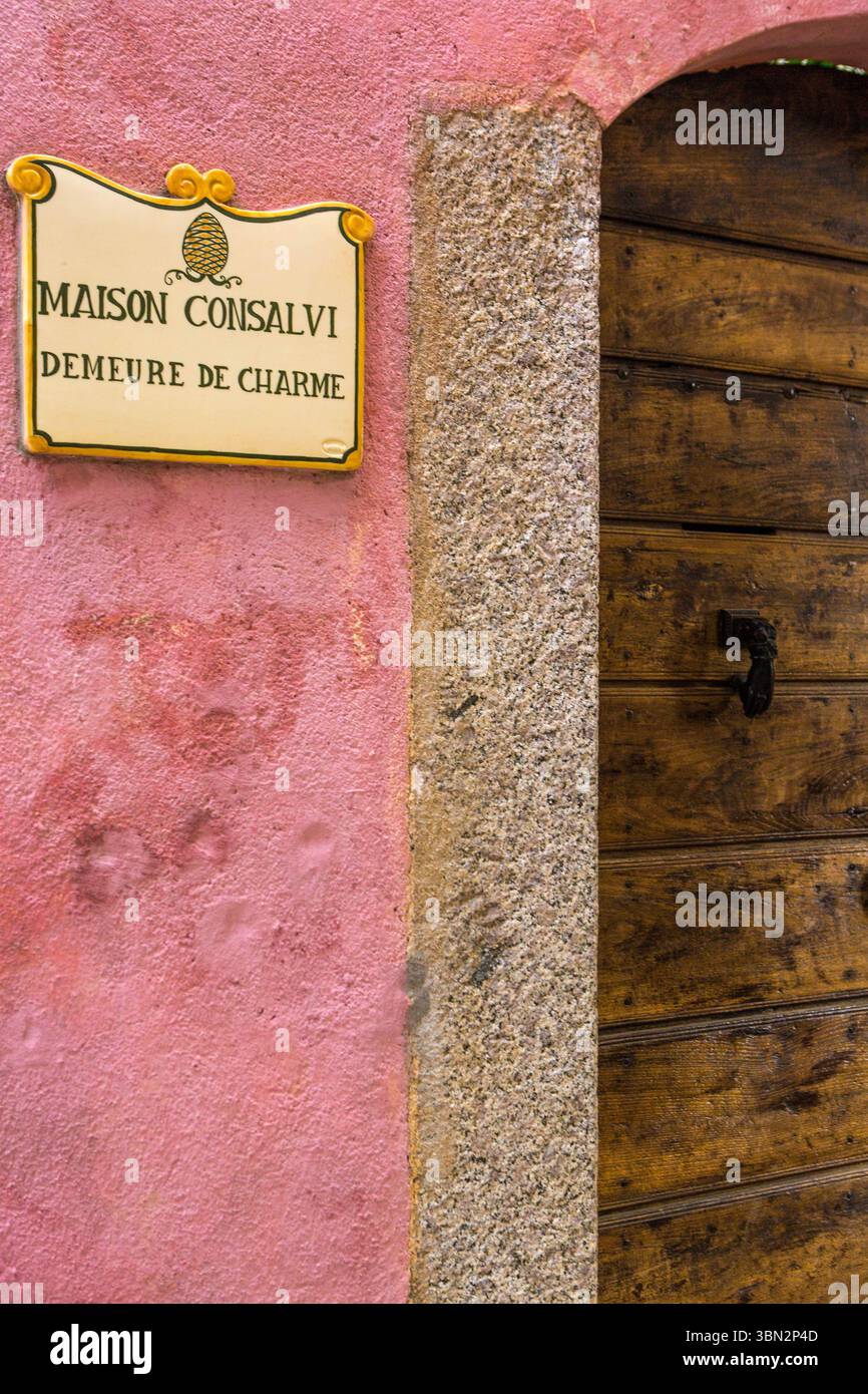FRANKREICH. HAUTE-CORSE (2B) BALAGNE. PIGNA VILLAGE Stockfoto