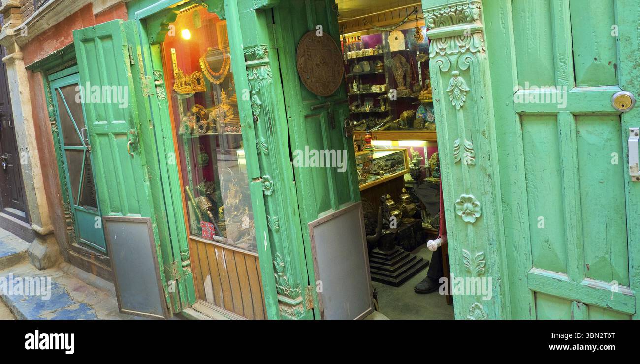 Straßenszene, Historic District, Kathmandu, Nepal, Asien Stockfoto