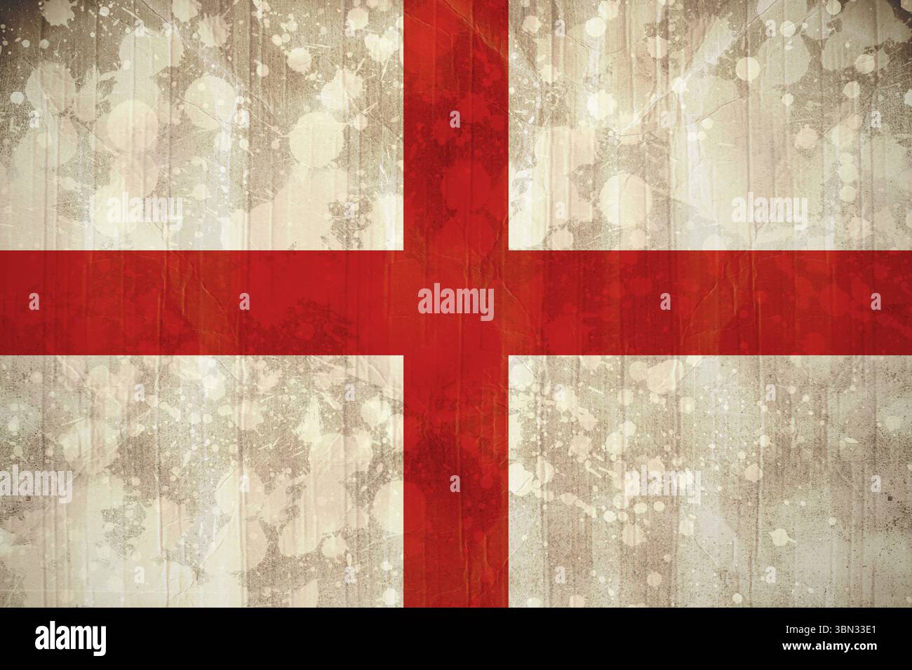 England Fahne im Grunge-Effekt Stockfoto