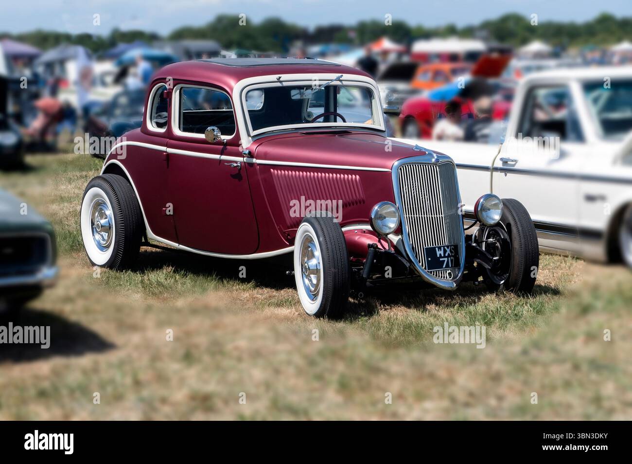 Ford Hotrod bei der Thanet Extravaganza Show am Flughafen Manston Thanet Kent UK Stockfoto