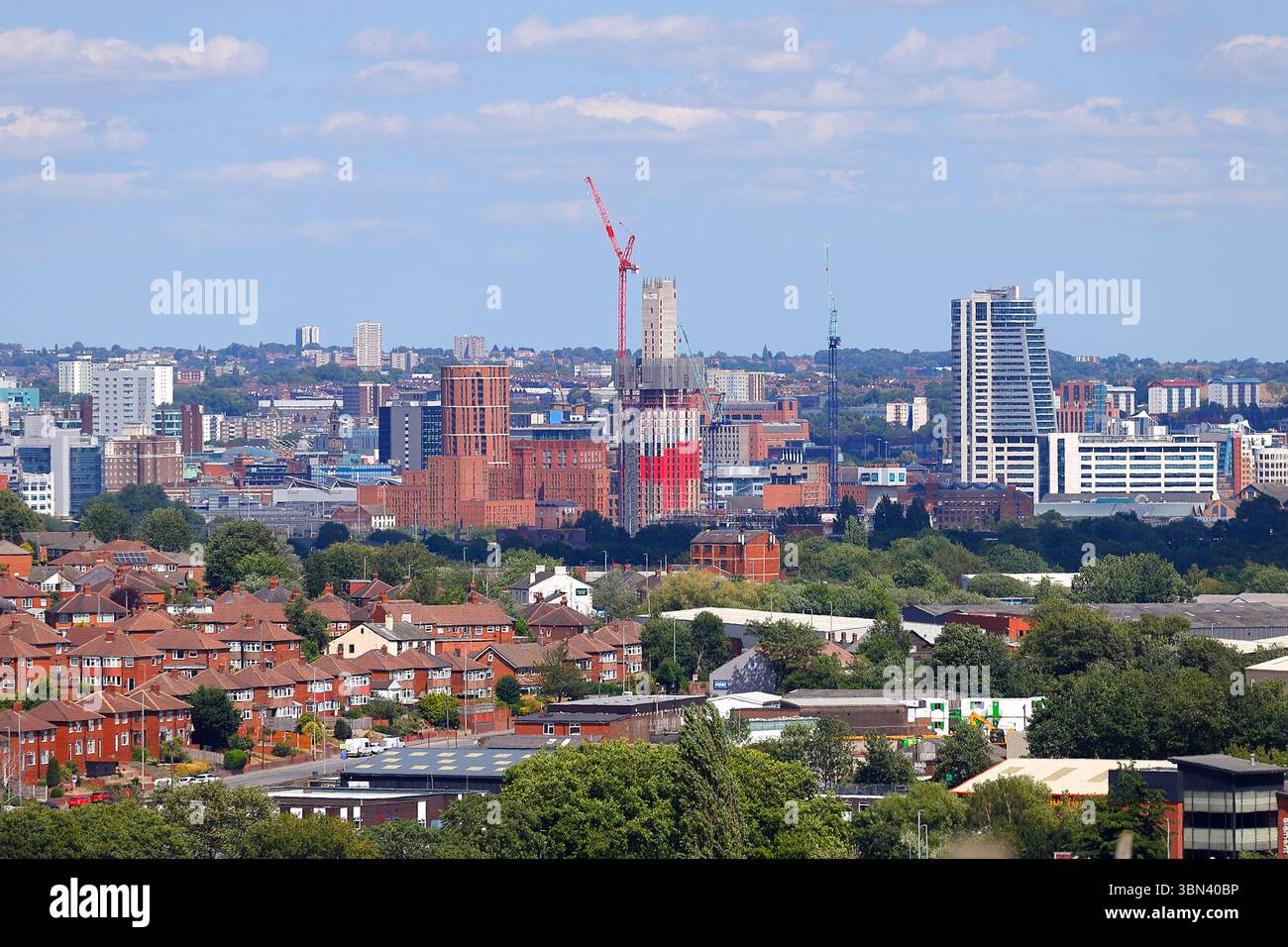 Das South Bank-Gebiet von Holbeck in Leeds, West Yorkshire, Großbritannien Stockfoto